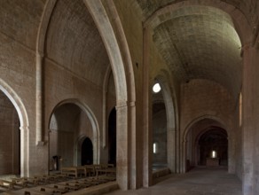 Cistercian monastery founded in 1146, church, view from the south aisle to the north-east, St.,