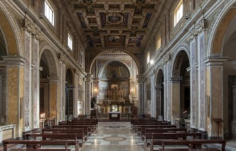 Rome, Roma, Forum Romanum, Basilica Santa Francesca Romana al Palatino, Santa Maria Nova, interior