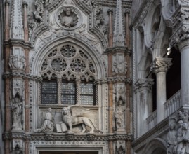 Italy Venice Doge's Palace -238 Porta della Carta West portal to the palace courtyard by Giovanni