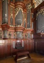 Creutzburg organ from 1735, St., Sankt, Saint