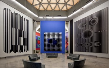 Aix en Provence, Vasarely MuseumBuilt 1973-76. op-art - wall installations around 1975 left Obj Nr