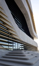 Montpellier, multi-purpose building PIERRESVIVES, built 2006-2012 by Zaha Hadid, Vestibühl, main