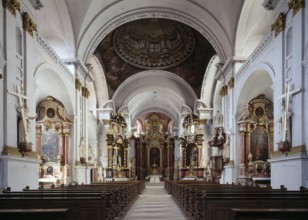 Interior view of the parish church. View of the choir. Construction period 1686 - 1718, St., Sankt,