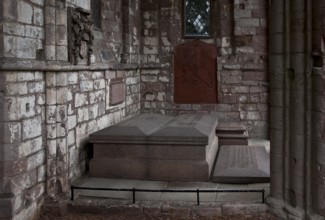 Burial place of Walter Scott and his woman Charlotte Charpentier, St., Saint, Saint