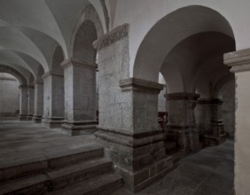 Münchenlohra b Nordhausen Church of St Gangolf 58814 Left north aisle to the east Right room under