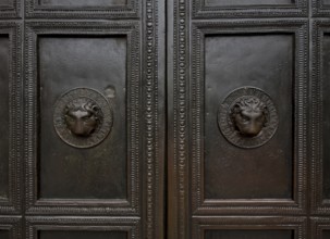 Aachen Cathedral Carolingian bronze door late 8th century Height 3.95 m Main entrance from the west