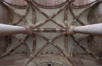 Lautenbach, collegiate church, portal vestibule, view into the vault