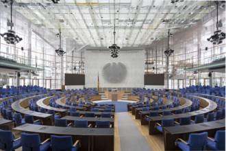 Bonn, government district (federal district, parliament district), Bundeshaus, former plenary hall,