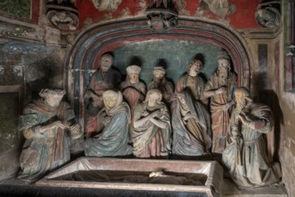 Chaumont, Basilica of St-Jean-Baptiste, burial place of the d'Amboise family, depiction of the