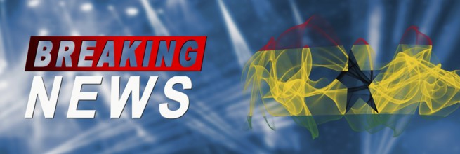 Ghana Breaking News, Smoke Flag Background