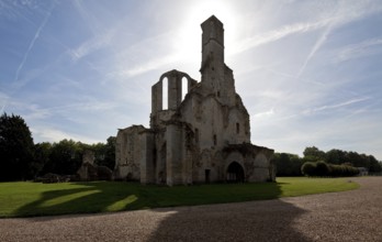 Fontaine-Chaalis, Royal Abbey of Chaalis, view from north-east, St., Saint, Saint