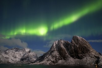 Northern Lights (Aurora borealis), Aurora Borealis, Norway, Lofoten, Europe