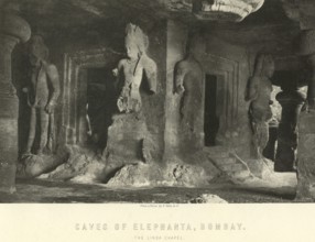 Caves of Elephanta, Bombay now Mumbai, Maharashtra, India, Asia