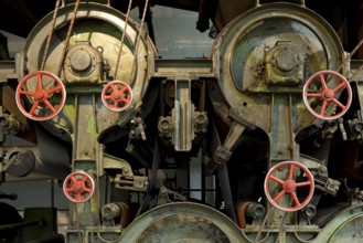 Paper machine PM4 from 1889, forty metres long and five metres high, detail