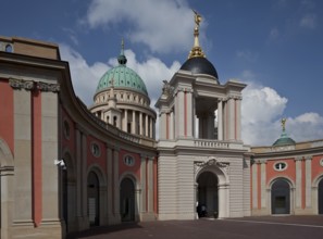 Courtyard to the north-east with Fortuna portal, destroyed around 1700, rebuilt in 1945, 2002, at