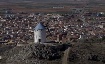 Windmill above the city