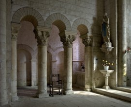 Saint Blaise village church, The Romanesque church was built in the 12th century in the style of