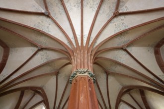 Chapter house, view into the vault, St., Sankt, Saint