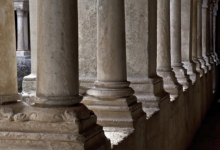 Cistercian monastery founded in 1148, cloister row of columns and pillars