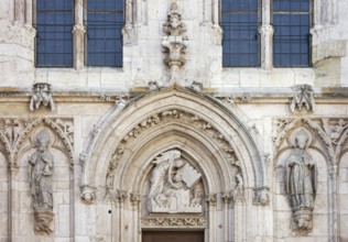 South west portal, tympanum, angel liberates St Peter, St, Saint