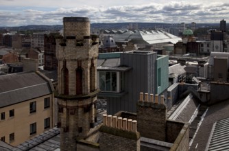 GB Glasgow View of the south city centre, seen from The Lighthouse exhibition centre