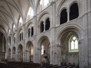 Christchurch Priory, south nave wall