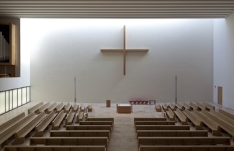 Leipzig Propsteikirche St Trinitatis 79776 built 2013-15 by Schulz & Schulz Architekten Interior