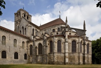 Vezelay, Basilica of Ste-Marie-Madeleine. Choir built around 1200 View from east left last