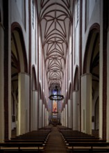 Interior facing south-east, built 1370-1420, height 30 m, St., Sankt, Saint