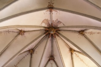 Choir vault with frescoes, Angel, St, Saint, Saint