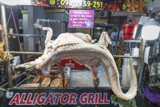 Food stall, snack bar, Alligator Grill, Khaosan Road, Bang Lam Phu district (also: Banglampoo, Phra