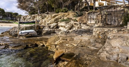 Landscape and coastal area in the north of Majorca, Cala Rajada, Balearic Islands, . Spain