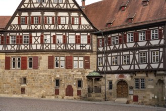 Half-timbered building Speyrer Zehnthof in Esslingen am Neckar, Baden-Württemberg, Germany, Europe