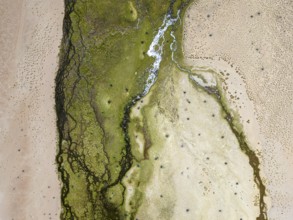 Rio Punilla, Los Nacimientos, Catamarca Province, Argentina, Top view of a desert landscape