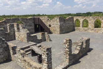 Caminau castle ruins, Königswartha, Saxony, Germany, Europe