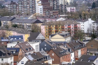 Residential buildings, apartment blocks, in the Duisburg-Süd district, Angerhausen neighbourhood,