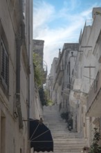 Ostuni Old Town, Stairway, Ostuni, Apulia, Italy, Europe