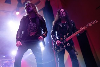 Todd La Torre, singer and Michael Wilton, guitarist, of Queensrÿche, live on The Origins Tour EU/UK