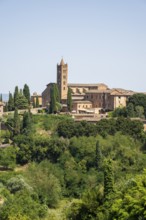 Basilica di San Clemente, historical, building, alley, Siena, Tuscany, Italy, Europe