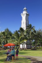 Lighthouse at Pointe Venus, built in 1867 of coral stone and erratic blocks, height 25 metres, ice