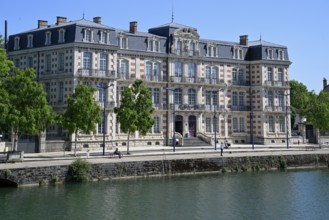 Hotel Les Jardins du Mess on the Meuse, Verdun, Grand Est region, France, Europe