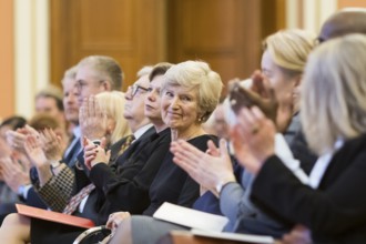 Friede Springer at the award of honorary citizenship to Friede Springer in the Rotes Rathaus,