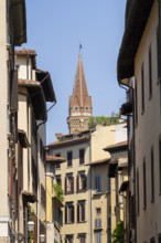 Church tower in Florence, UNESCO World Heritage Site, Tuscany, Italy, Europe