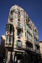 Art Nouveau building Can Forteza-Reym, inspired by Antoni Gaudí, Palma de Majorca, Majorca,