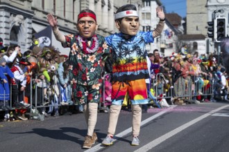 Fasnacht tennis Rafael Nadal and Roger Federer