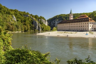 Weltenburg Benedictine Abbey on the Danube near Weltenburg, Bavaria, Germany, Europe