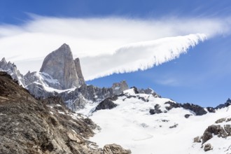 Mount Fitz Roy, Laguna de los Tres Trail, El Chaltén, Santa Cruz Province, Argentina, South America