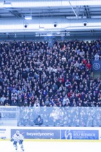 Dense crowd of spectators in a stadium, awaiting the game, Heilbronner Falken Vs Bietigheimer