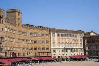 Piazza del Campo, Siena, Unesco World Heritage Site, Tuscany, Italy, Europe