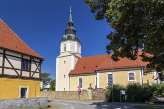 St George's Church in Großkmehlen, Ortrand, Brandenburg, Germany, Europe